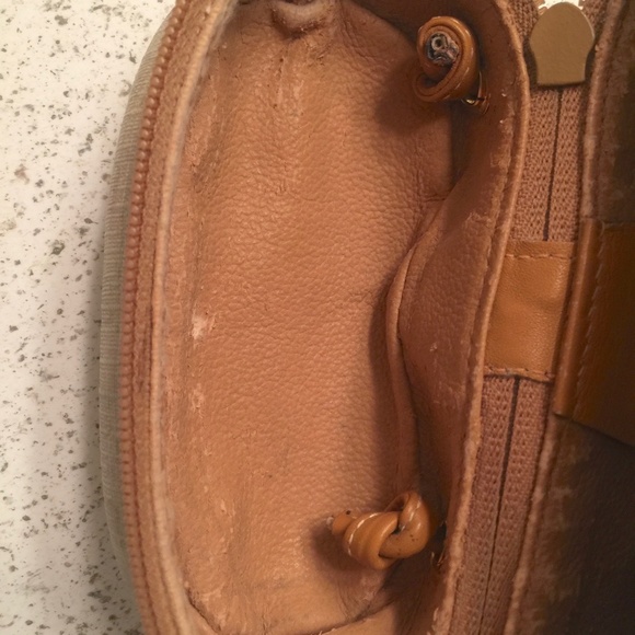 *Rare* Auth Gucci Vintage Binocular Style Logo Crossbody GG Monogram Canvas Bag - Picture 9 of 16